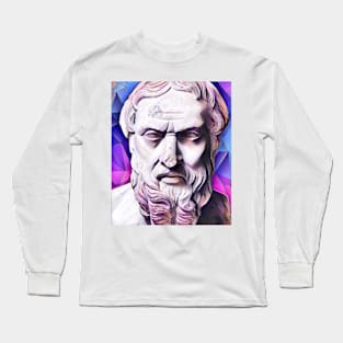 Herodotus pink Portrait | Herodotus Artwork 8 Long Sleeve T-Shirt